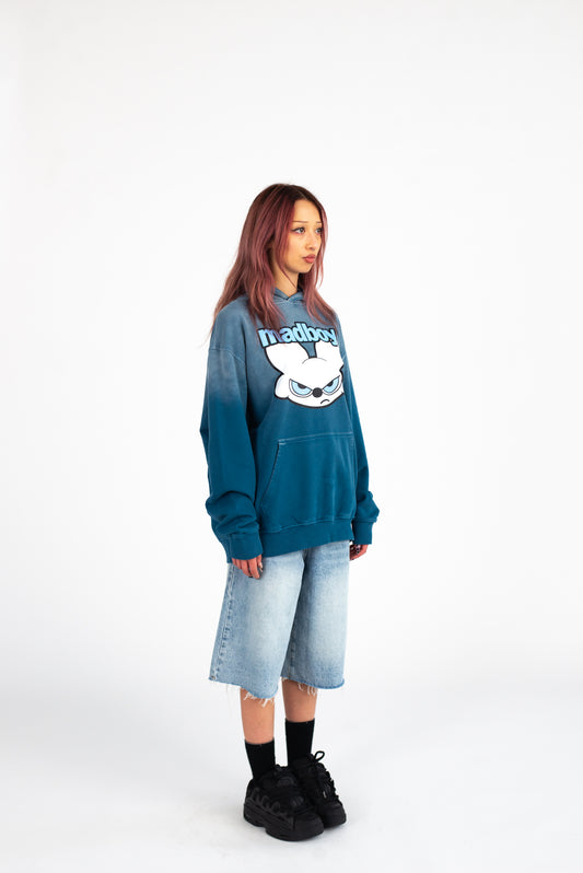 Madboy® Street Baby Blue Oversized Hoodie