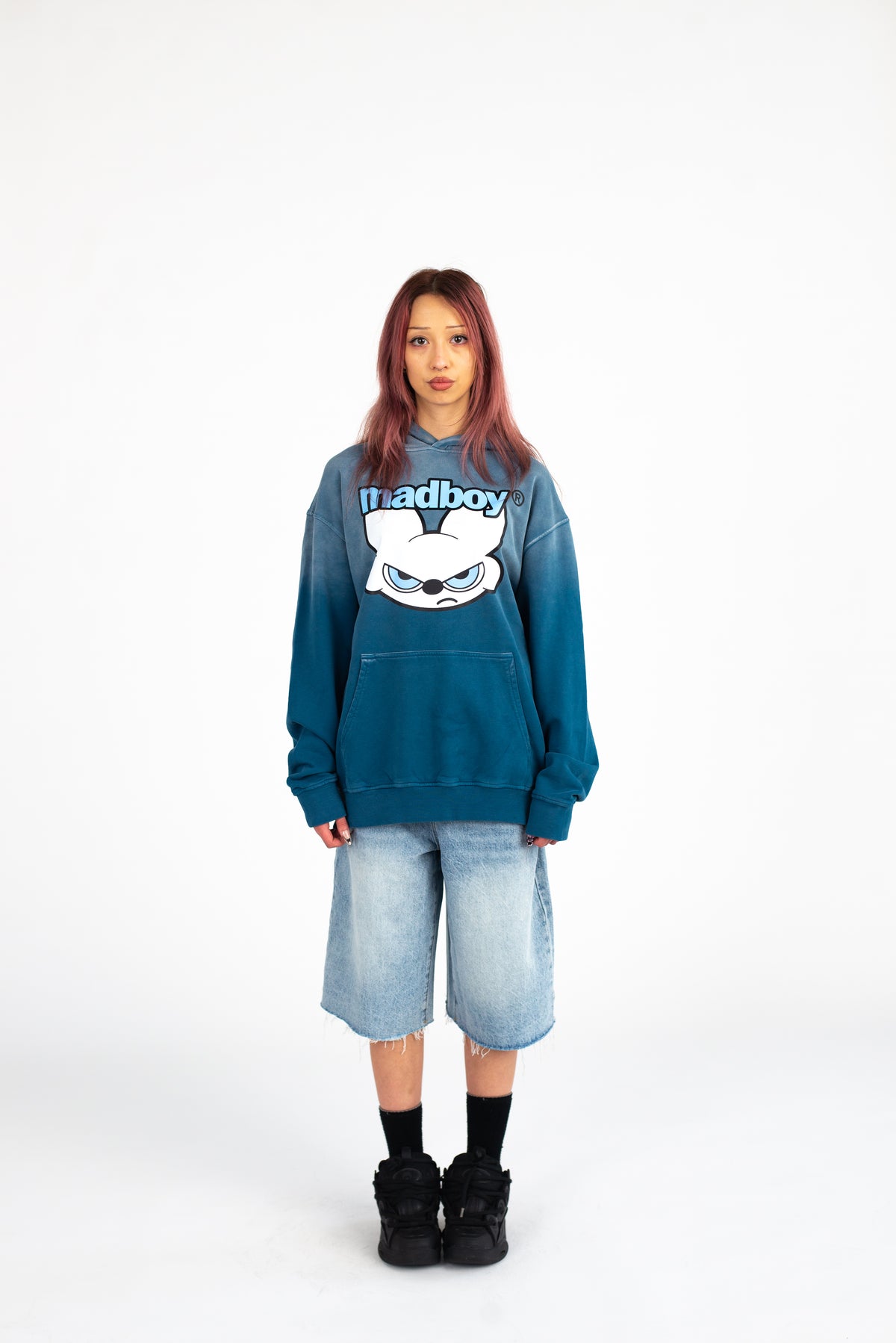 MADBOY® Street Baby Blue Oversized Hoodie