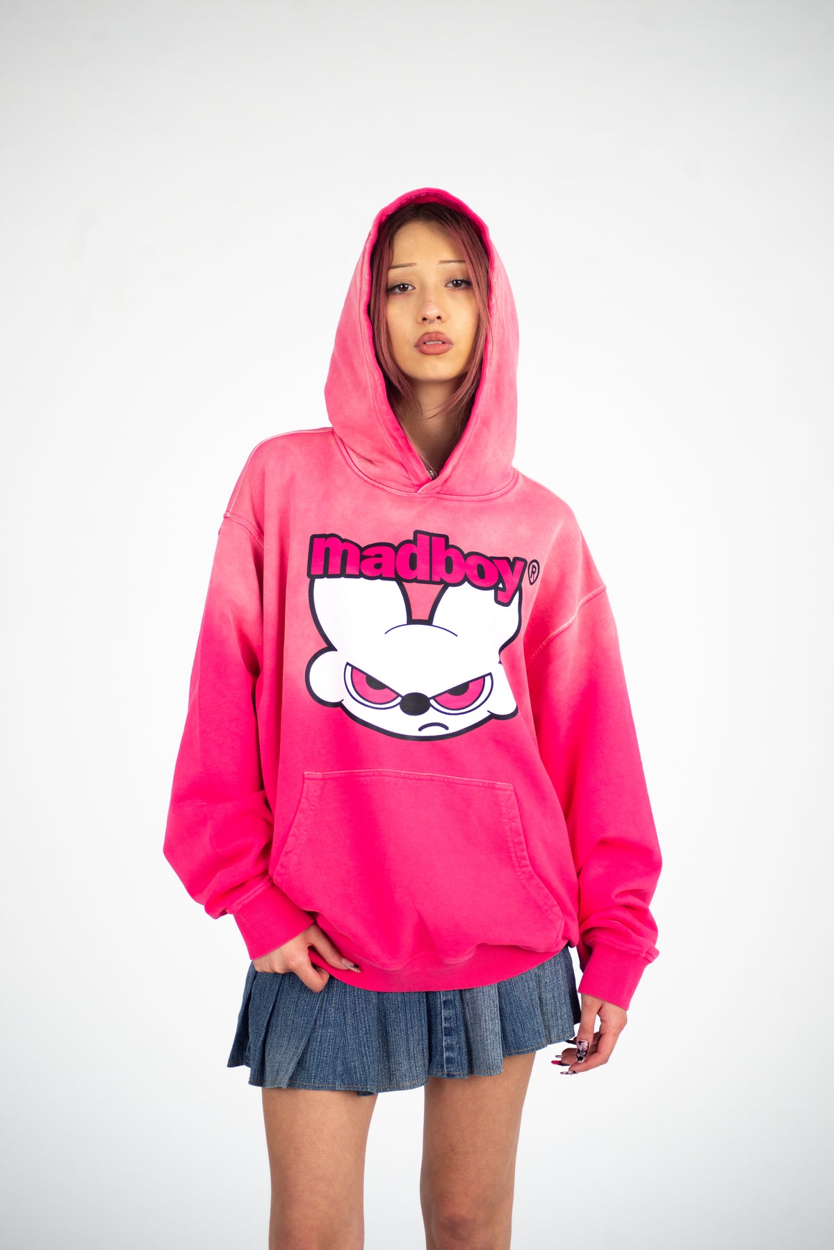 MADBOY® Street Pink Oversized Hoodie