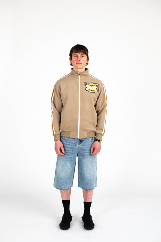 Madboy® Caramel + White Zip Collar Jacket