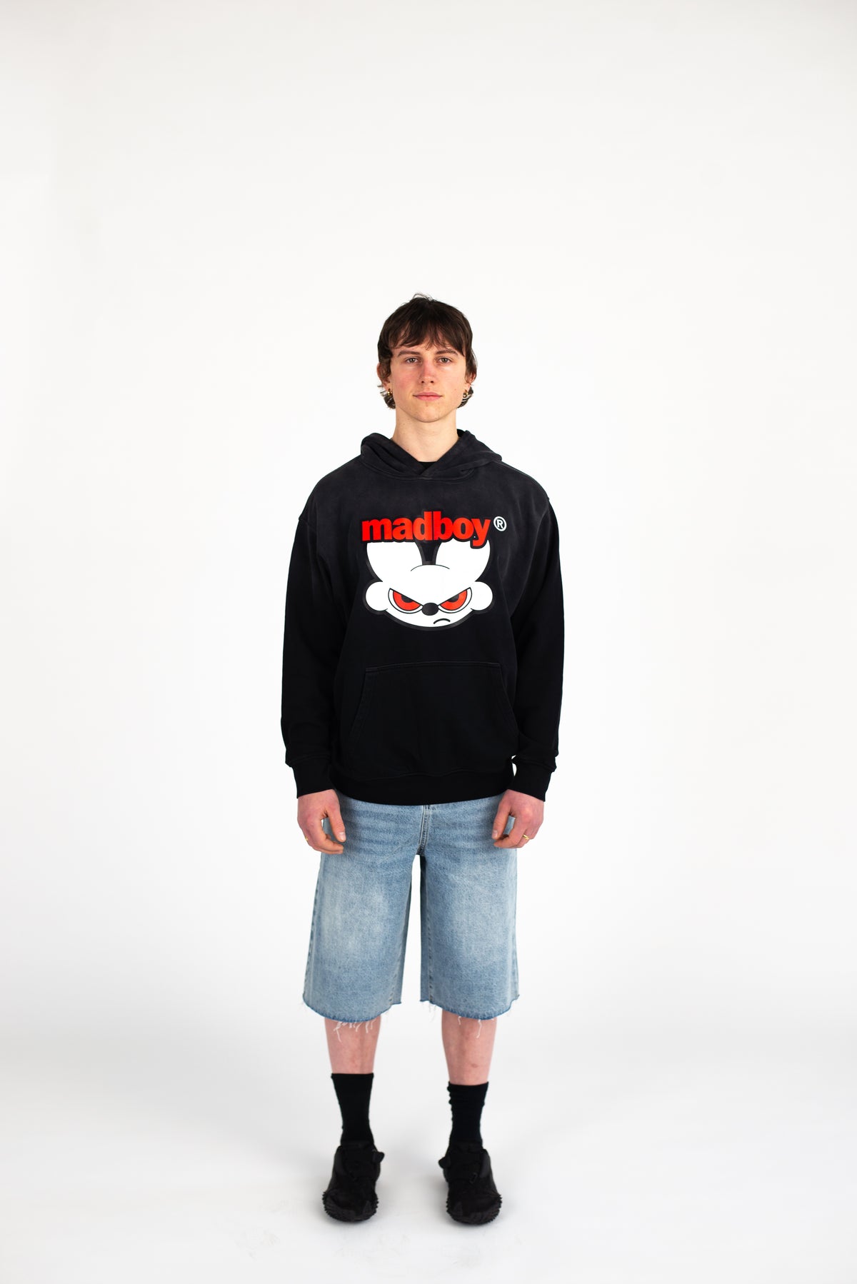 MADBOY® Street Charcoal Oversized Hoodie