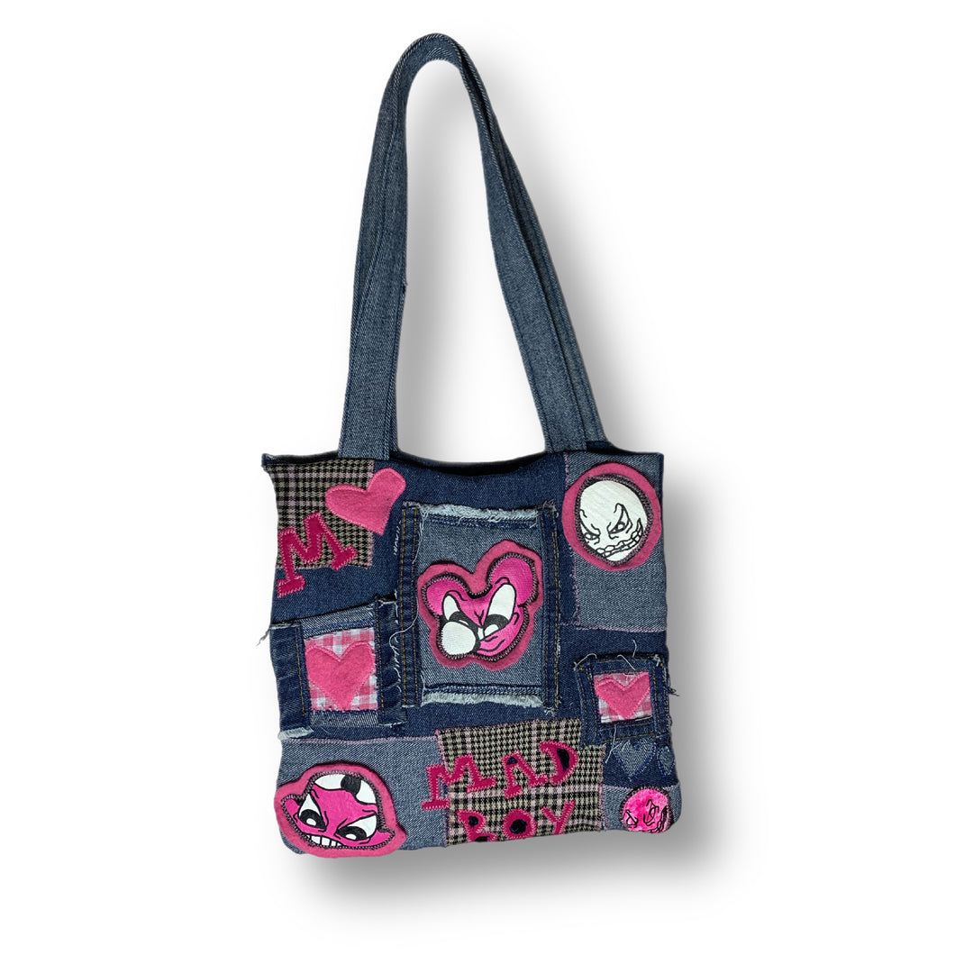 Pink Denim Tote