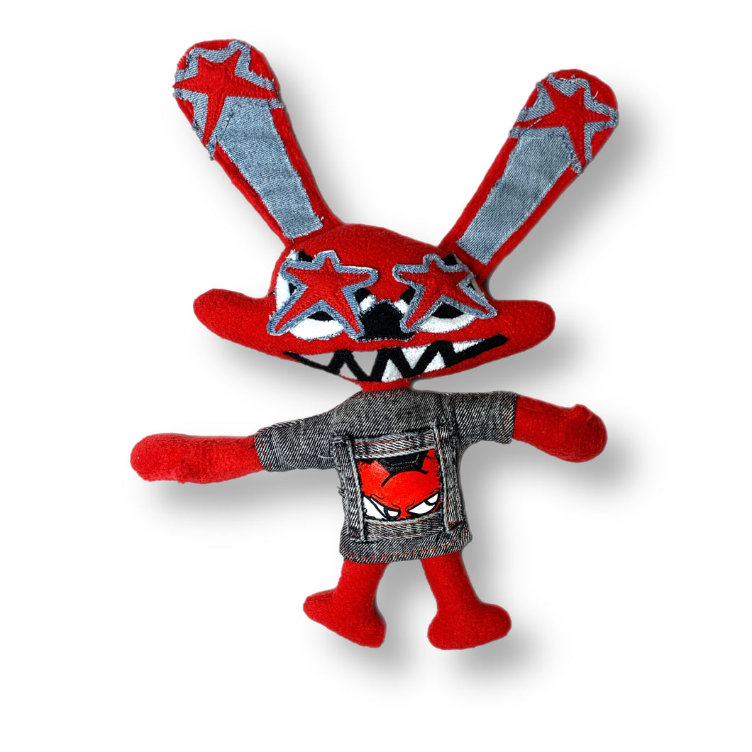 Red Bunny Plush Doll