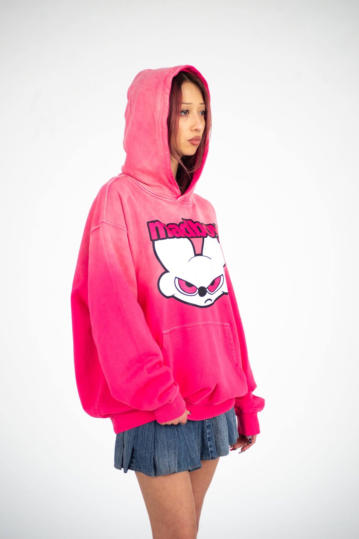 MADBOY® Street Pink Oversized Hoodie