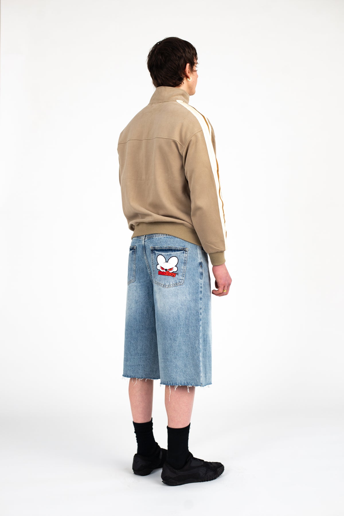 MADBOY® Caramel + White Zip Collar Jacket