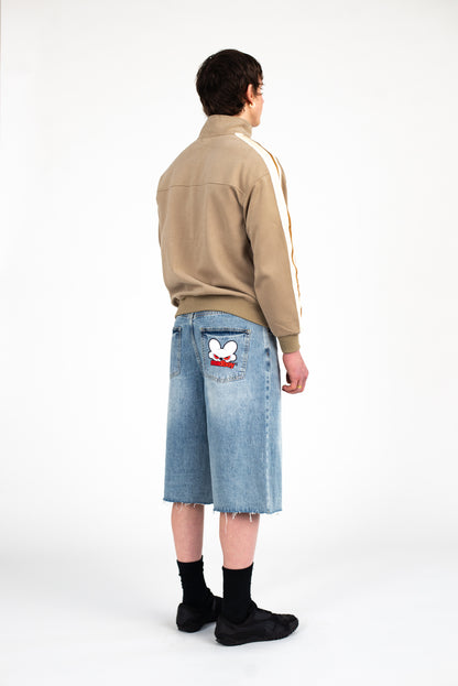 MADBOY® Caramel + White Zip Collar Jacket