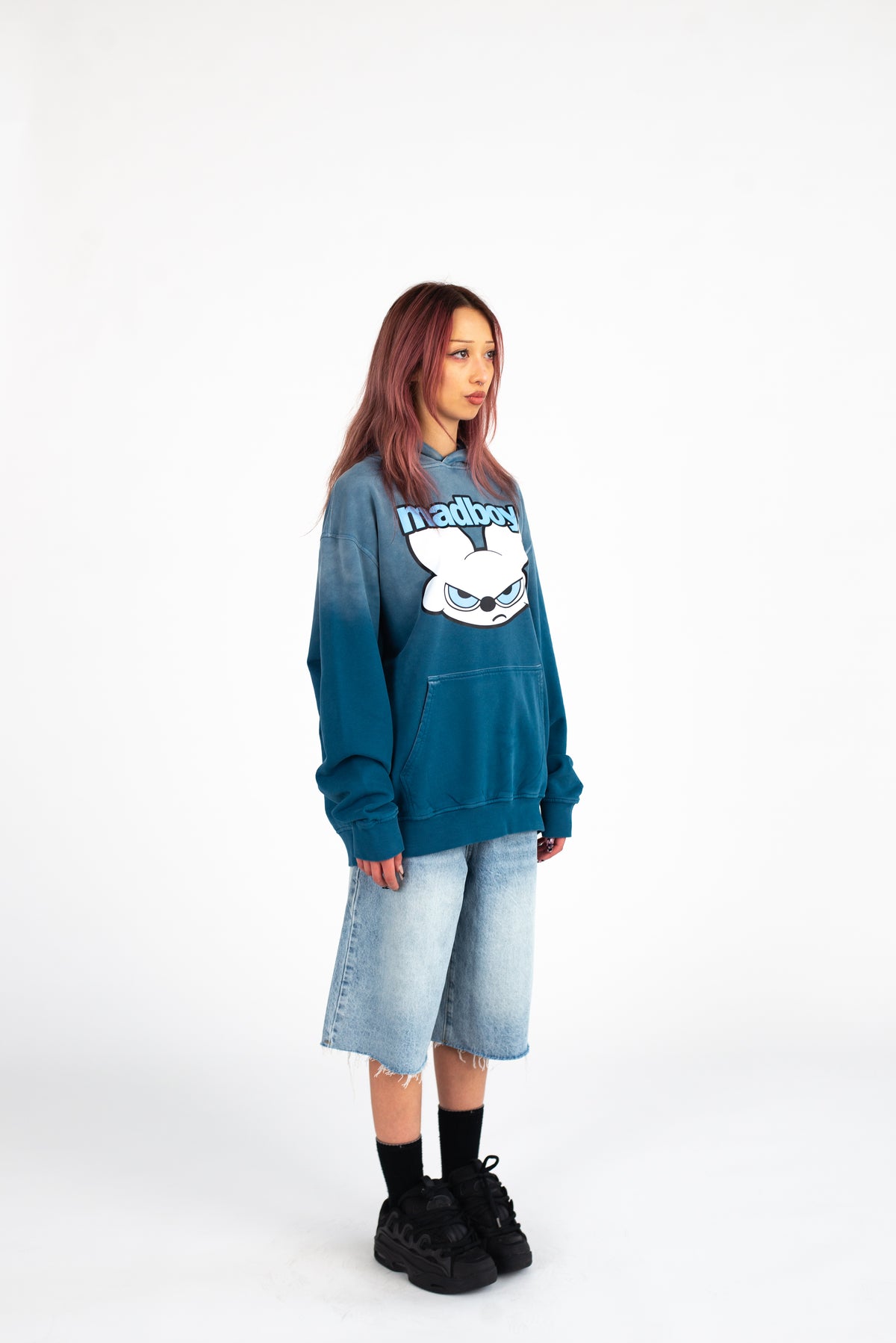 MADBOY® Street Baby Blue Oversized Hoodie