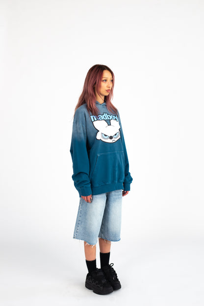 MADBOY® Street Baby Blue Oversized Hoodie