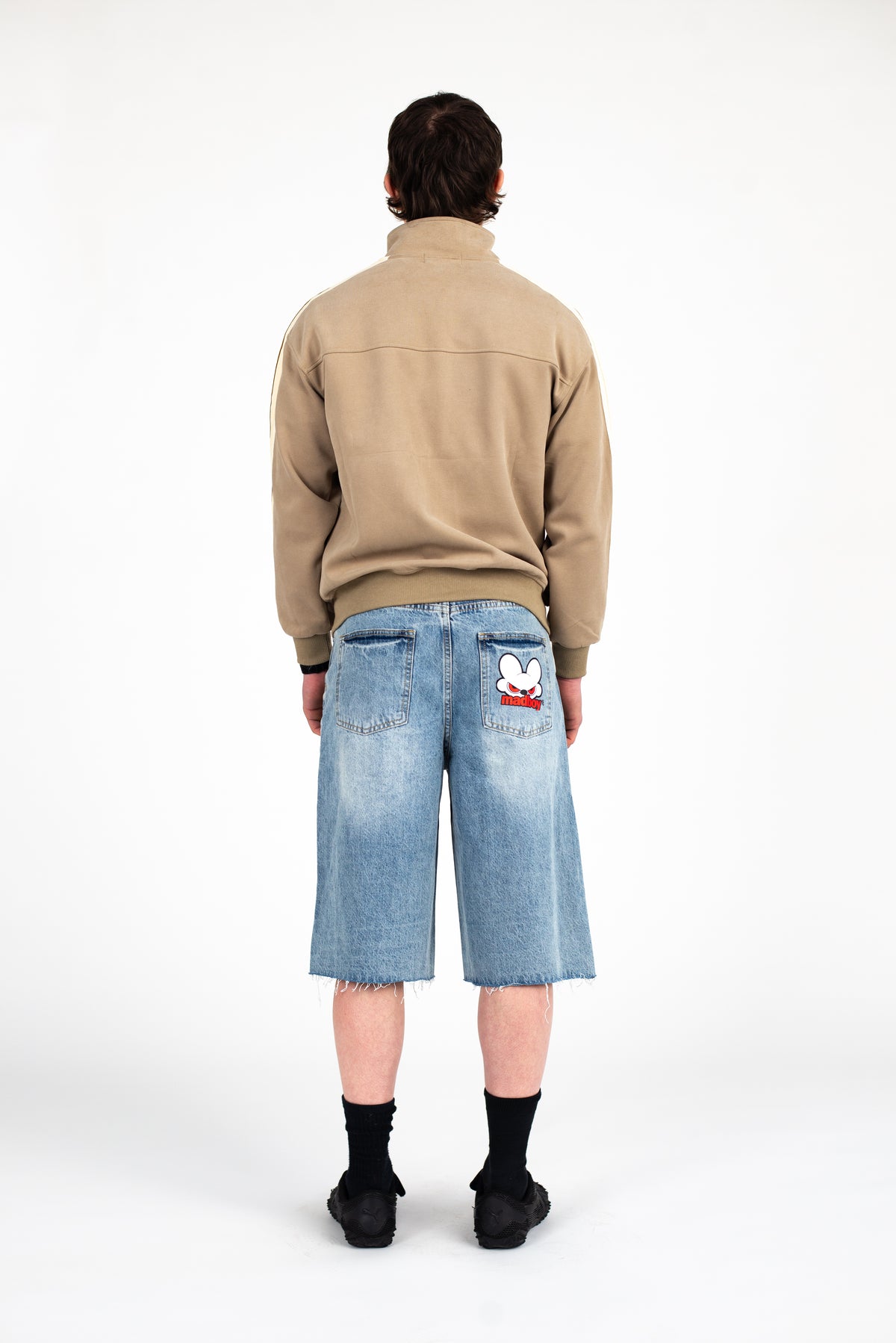 MADBOY® Pale Wash Denim Shorts