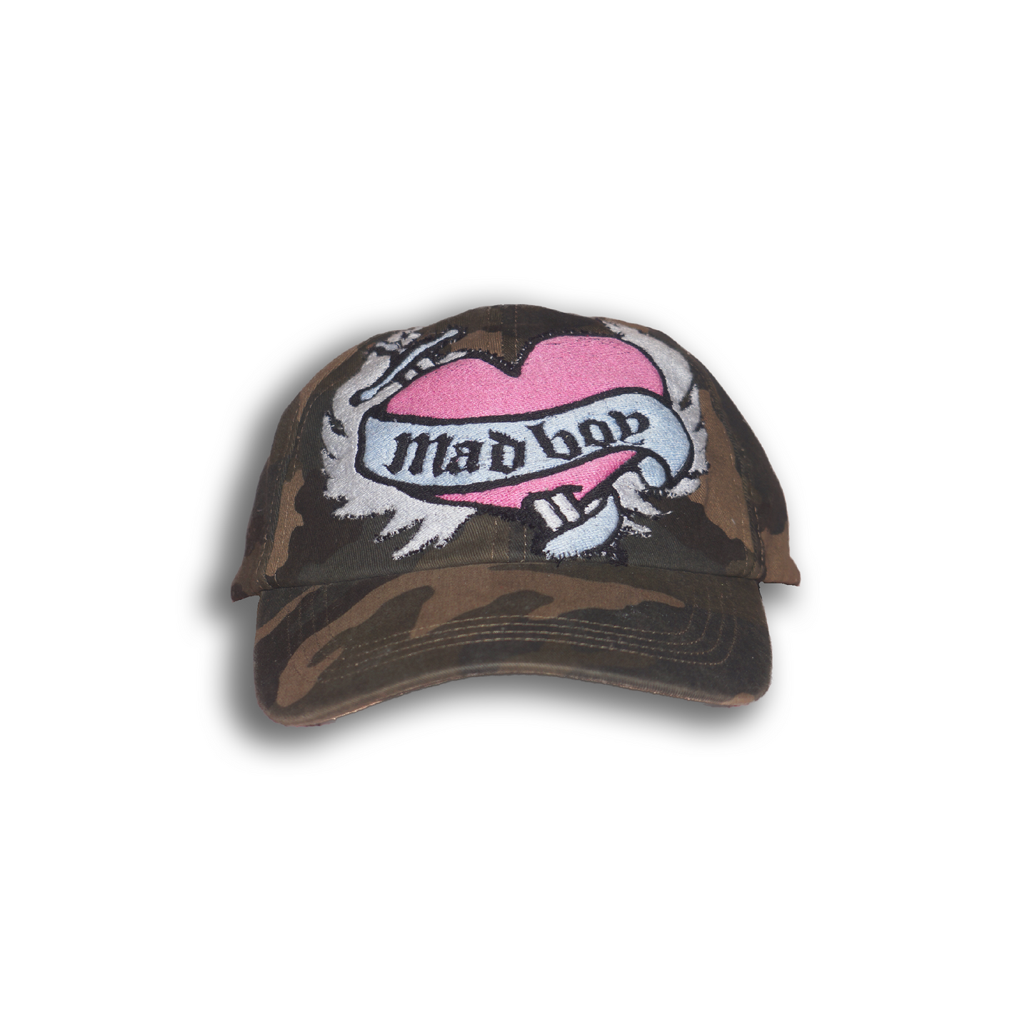 Pink Winged Heart Cap