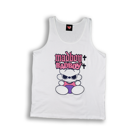 White Bad Bunny Singlet